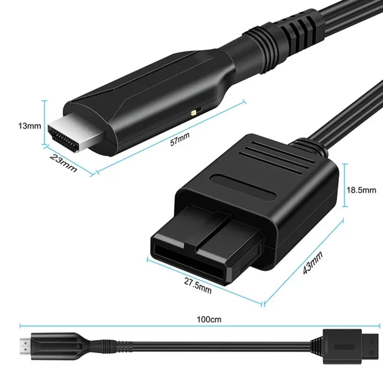 Convertisseur N64 vers HDMI pour Nintendo Gamecube N64 / SNES / NGC, N64 vers HDMI