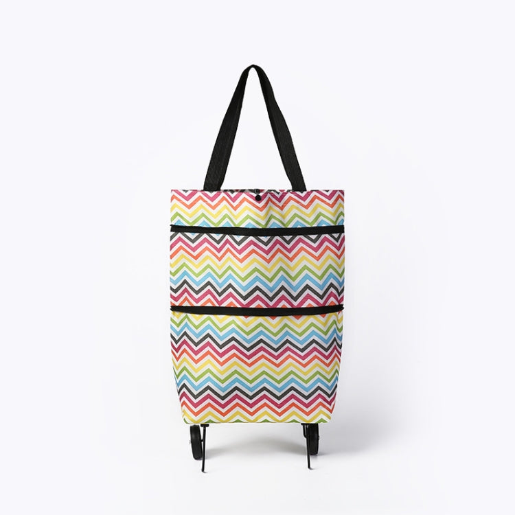 Sac de courses en tissu Oxford 2-en-1 Chariot de courses pliable