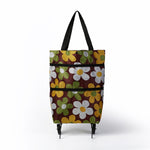 Sac de courses en tissu Oxford 2-en-1 Chariot de courses pliable
