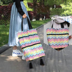 Sac de courses en tissu Oxford 2-en-1 Chariot de courses pliable