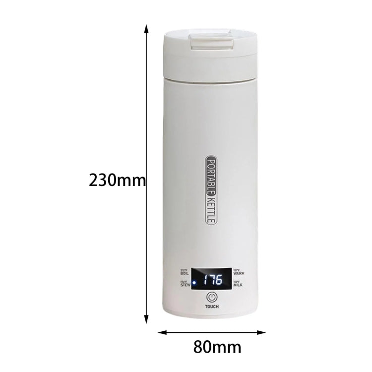 Tasse à eau chauffante électrique 300W 500ml, Bouilloire intelligente à contrôle de température, prise américaine SUS304, prise américaine SUS316, prise britannique SUS304, prise britannique SUS316, prise européenne SUS304, prise européenne SUS316