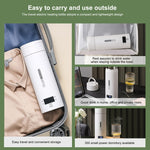 Tasse à eau chauffante électrique 300W 500ml, Bouilloire intelligente à contrôle de température, prise américaine SUS304, prise américaine SUS316, prise britannique SUS304, prise britannique SUS316, prise européenne SUS304, prise européenne SUS316