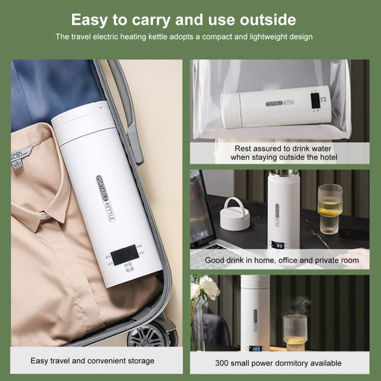 Tasse à eau chauffante électrique 300W 500ml, Bouilloire intelligente à contrôle de température, prise américaine SUS304, prise américaine SUS316, prise britannique SUS304, prise britannique SUS316, prise européenne SUS304, prise européenne SUS316