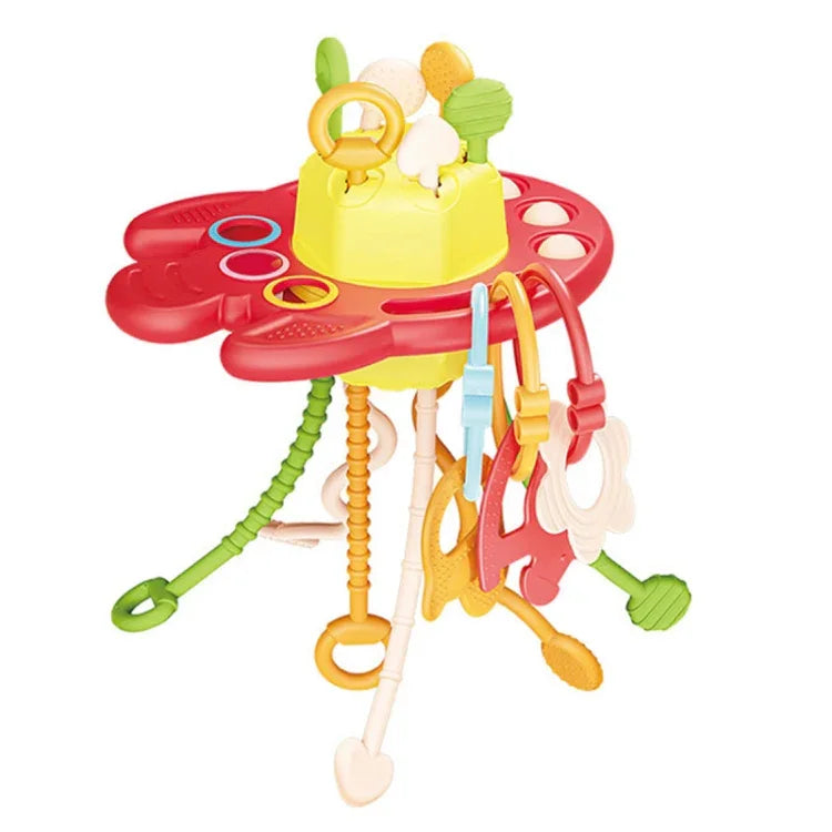Baby Puzzle Fun Finger Pumping Toys Enlightenment Early Teaching Toys, Octopus (Blue), Octopus (Red), Cartoon Crab (Orange), Cartoon Crab (Green), Rocket (Blue), Rocket (Red), Flying Sword (Red), Flying Sword (White), Crab, Space Ship, Mobile Phone Rab...