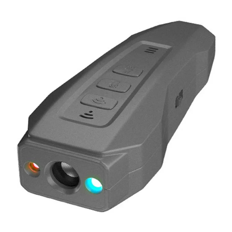 LED Flashing Light Handheld Ultrasonic Bark Arrester Frequency Conversion Dog Training Device, Black+Orange, Dark Gray, Gray+Orange