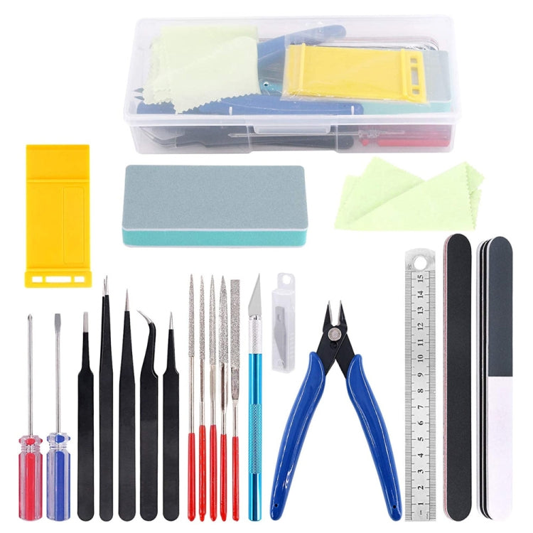 Ensemble d'Outils de Base pour Maquettiste 21-en-1 Pour Construction de Modèles Gundam et Voitures