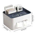 Boîte de rangement multifonctionnelle pour mouchoirs, serviettes et télécommandes