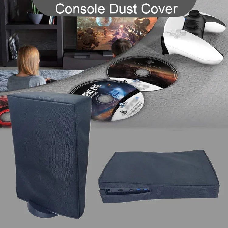Étui de protection anti-poussière pour lecteur de disque et console numérique PS5 Slim, gris vertical, noir vertical, gris horizontal, noir horizontal