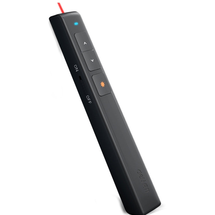 Deli 2.4GHz Tourne-page USB avec clic et pointeur laser pour PPT, 2802 (Noir), 2802 (Blanc)
