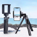 Trépied portable de table pour téléphone avec tête sphérique, mini trépied selfie amovible