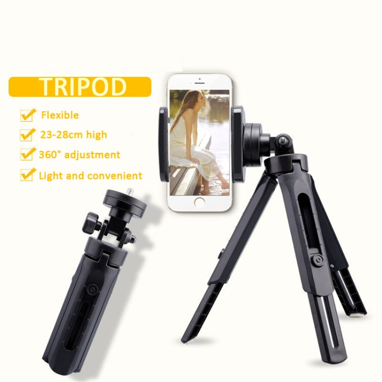 Trépied portable de table pour téléphone avec tête sphérique, mini trépied selfie amovible