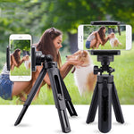 Trépied portable de table pour téléphone avec tête sphérique, mini trépied selfie amovible