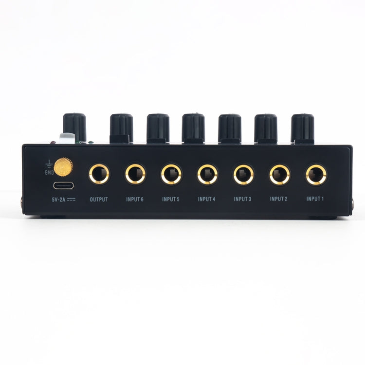 Mixeur audio stéréo 6 canaux ultra-compact à faible bruit, prise US, MIX600