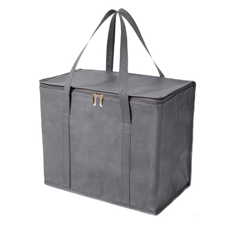 Sac isotherme en aluminium non tissé pour bento, sac repas à emporter avec plaque de fond, 41x26x33cm