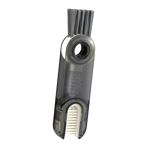 Brosse de nettoyage 3 en 1 en forme de U pour couvercle de tasse, nettoyeur de rainures de couvercle de bouteille d'eau, B Gris, B Bleu, B Vert