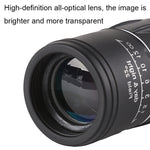 Télescope monoculaire haute définition 16x52 pour observation d'oiseaux en extérieur, prisme 16x52, film vert 16x52, sans sac 16x52, avec clip+trépied 16x52