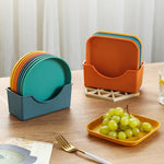 Base en plastique pour assiettes dans l'organisateur de vaisselle de 6 pouces, Base