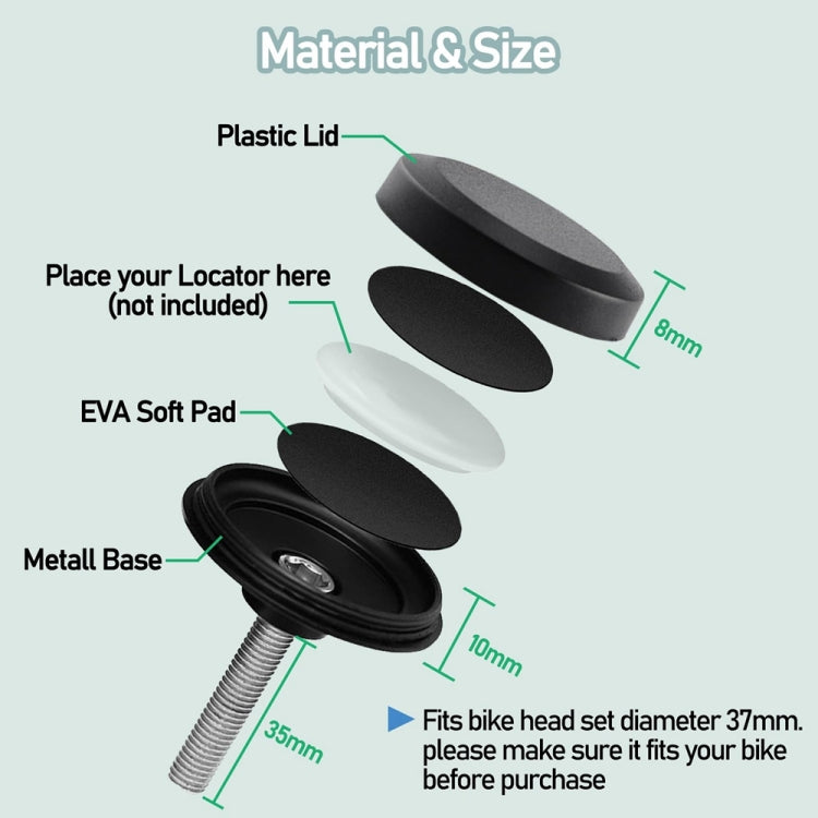 Pour AirTag 2e génération / AirTag 1re génération Coque de protection pour traqueur de vélo Support de fixation caché pour casque de vélo Antivol, rond, couvercle de bière