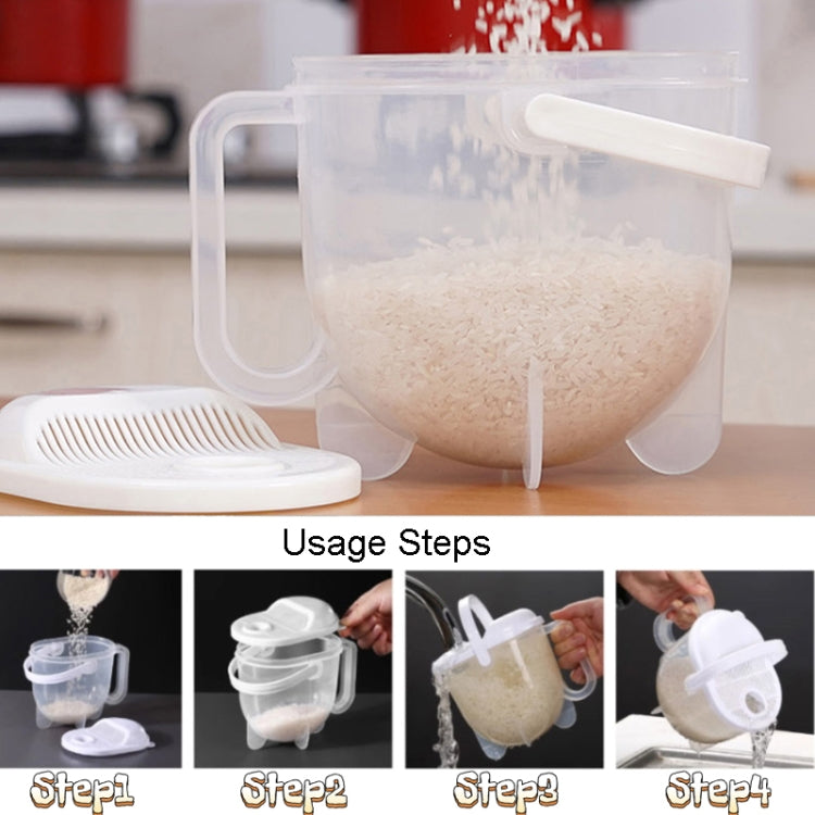 Passoire à riz de cuisine Maison Lave-riz Convection en plastique Bac à riz