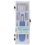 HOSHE Set de mini tournevis 16 en 1 avec multiples embouts pour montre et lunettes