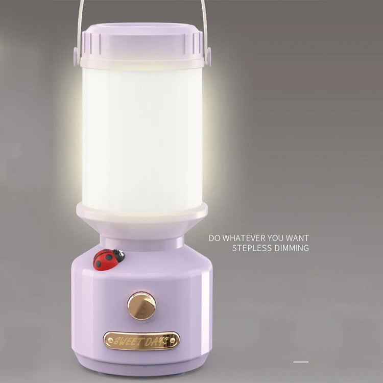 Veilleuse de chevet LED tripolaire à intensité variable Lumière d'ambiance décorative de camping