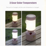Veilleuse de chevet LED tripolaire à intensité variable Lumière d'ambiance décorative de camping