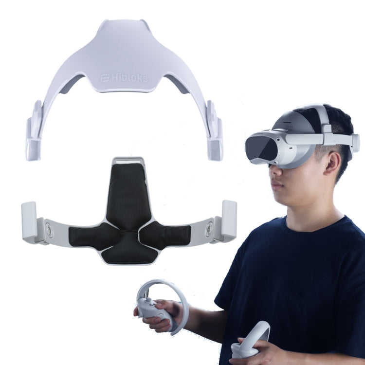 Pour PICO 4 Hibloks Bandeau sans pression Sangle de tête en PU haute élasticité Accessoires VR