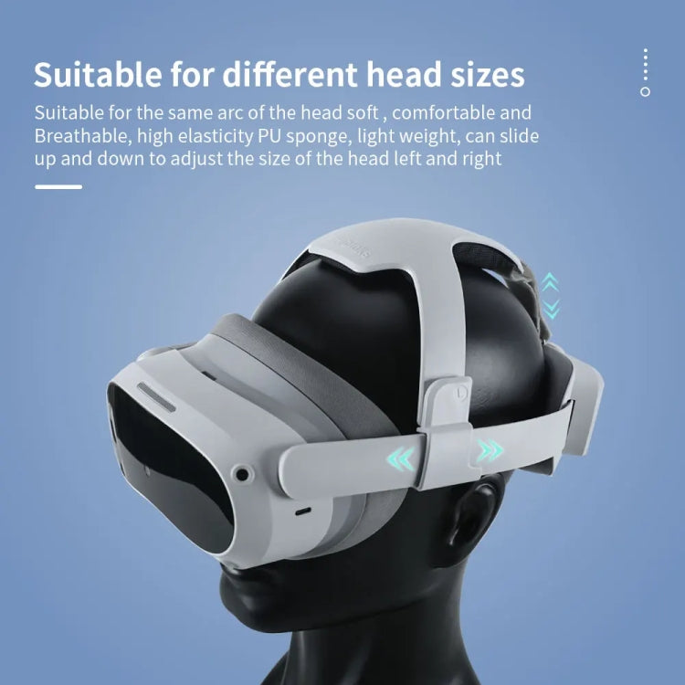 Pour PICO 4 Hibloks Bandeau sans pression Sangle de tête en PU haute élasticité Accessoires VR