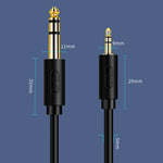 Câble audio amplificateur guitare JINGHUA 3,5 mm vers 6,5 mm, câble 6,35 mm, 0,5 m, 1,5 m, 3 m, 5 m