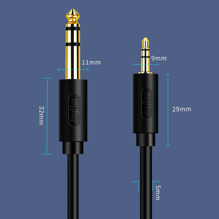 Câble audio amplificateur guitare JINGHUA 3,5 mm vers 6,5 mm, câble 6,35 mm, 0,5 m, 1,5 m, 3 m, 5 m