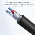 Câble audio amplificateur guitare JINGHUA 3,5 mm vers 6,5 mm, câble 6,35 mm, 0,5 m, 1,5 m, 3 m, 5 m