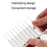 10 pièces/paquet Brosse de Nettoyage Multifonctionnelle pour Trous de Douche, Outil Anti-blocage pour Robinet de Bain