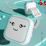 Imprimante thermique photo portable Bluetooth M5 mini cartoon, bleu, rose