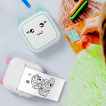Imprimante thermique photo portable Bluetooth M5 mini cartoon, bleu, rose