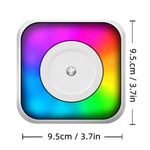 Imprimante portable mini Bluetooth à lumière RGB, imprimante d'étiquettes sans encre, avec 1 rouleau de papier, avec 5 rouleaux de papier, avec 5 rouleaux d'autocollants, avec 5 papiers + 5 autocollants + 3 papiers colorés