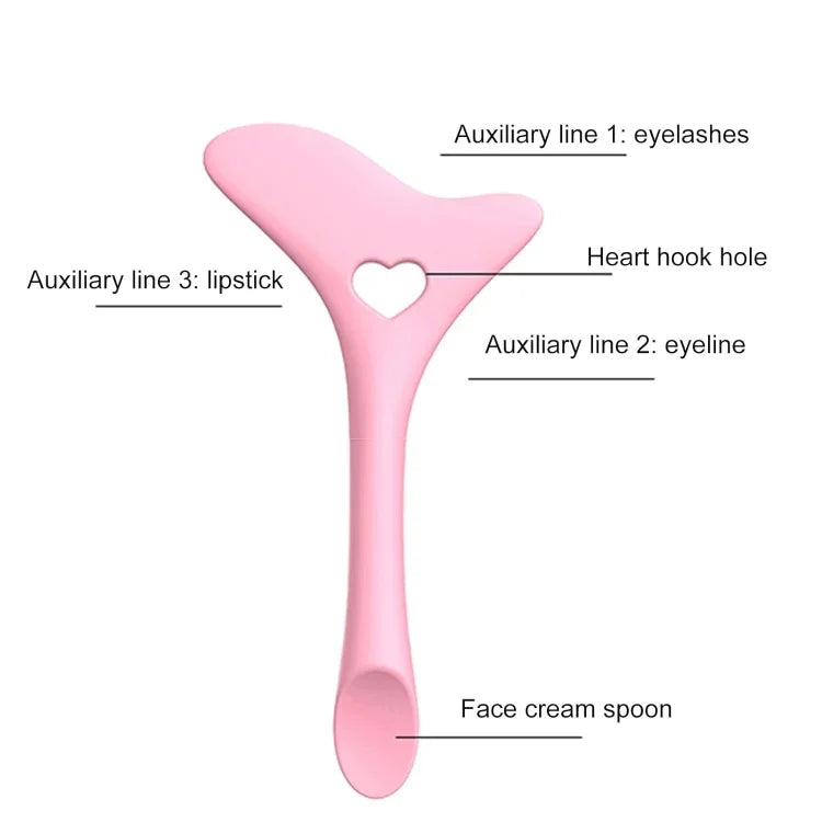 Aide au maquillage des yeux en silicone multifonctionnelle pour le traçage de l'eye-liner