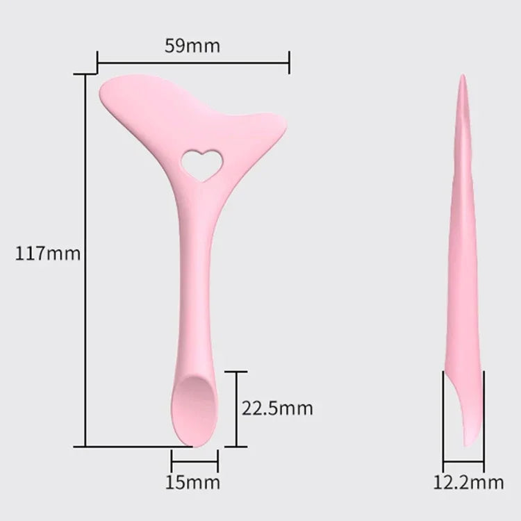 Aide au maquillage des yeux en silicone multifonctionnelle pour le traçage de l'eye-liner