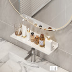 Étagère d'évier pour salle de bain, sans perçage, étagère de rangement, 30cm (blanc), 40cm (blanc), 50cm (blanc), 30cm (noir), 40cm (noir), 50cm (noir), 30cm (gris), 40cm (gris), 50cm (gris), 50cm en U (blanc), 50cm en U (noir), 50cm en U (gris)