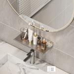 Étagère d'évier pour salle de bain, sans perçage, étagère de rangement, 30cm (blanc), 40cm (blanc), 50cm (blanc), 30cm (noir), 40cm (noir), 50cm (noir), 30cm (gris), 40cm (gris), 50cm (gris), 50cm en U (blanc), 50cm en U (noir), 50cm en U (gris)