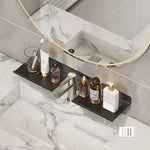 Étagère d'évier pour salle de bain, sans perçage, étagère de rangement, 30cm (blanc), 40cm (blanc), 50cm (blanc), 30cm (noir), 40cm (noir), 50cm (noir), 30cm (gris), 40cm (gris), 50cm (gris), 50cm en U (blanc), 50cm en U (noir), 50cm en U (gris)