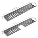 Étagère d'évier pour salle de bain, sans perçage, étagère de rangement, 30cm (blanc), 40cm (blanc), 50cm (blanc), 30cm (noir), 40cm (noir), 50cm (noir), 30cm (gris), 40cm (gris), 50cm (gris), 50cm en U (blanc), 50cm en U (noir), 50cm en U (gris)