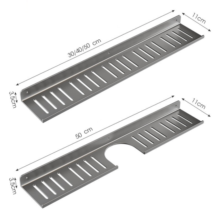 Étagère d'évier pour salle de bain, sans perçage, étagère de rangement, 30cm (blanc), 40cm (blanc), 50cm (blanc), 30cm (noir), 40cm (noir), 50cm (noir), 30cm (gris), 40cm (gris), 50cm (gris), 50cm en U (blanc), 50cm en U (noir), 50cm en U (gris)