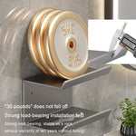 Étagère de salle de bain 2 en 1 sans perçage pour serviettes en papier, téléphone portable et articles de toilette