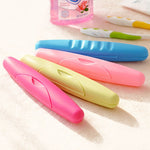 Boîte à brosse à dents portable de voyage, étui scellé pour brosse à dents avec couvercle et loquet