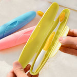 Boîte à brosse à dents portable de voyage, étui scellé pour brosse à dents avec couvercle et loquet