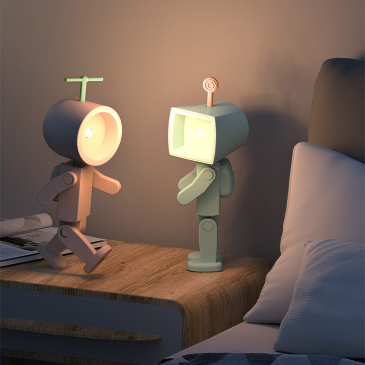 Mini veilleuse LED magnétique Astronaute, ornements de blocs de construction, lampe de bureau, rond blanc, rond rose, rond bleu, rond vert, carré blanc, carré rose, carré bleu, carré vert