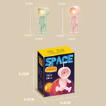 Mini veilleuse LED magnétique Astronaute, ornements de blocs de construction, lampe de bureau, rond blanc, rond rose, rond bleu, rond vert, carré blanc, carré rose, carré bleu, carré vert