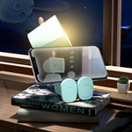 Mini veilleuse LED magnétique Astronaute, ornements de blocs de construction, lampe de bureau, rond blanc, rond rose, rond bleu, rond vert, carré blanc, carré rose, carré bleu, carré vert