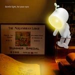 Mini veilleuse LED magnétique Astronaute, ornements de blocs de construction, lampe de bureau, rond blanc, rond rose, rond bleu, rond vert, carré blanc, carré rose, carré bleu, carré vert