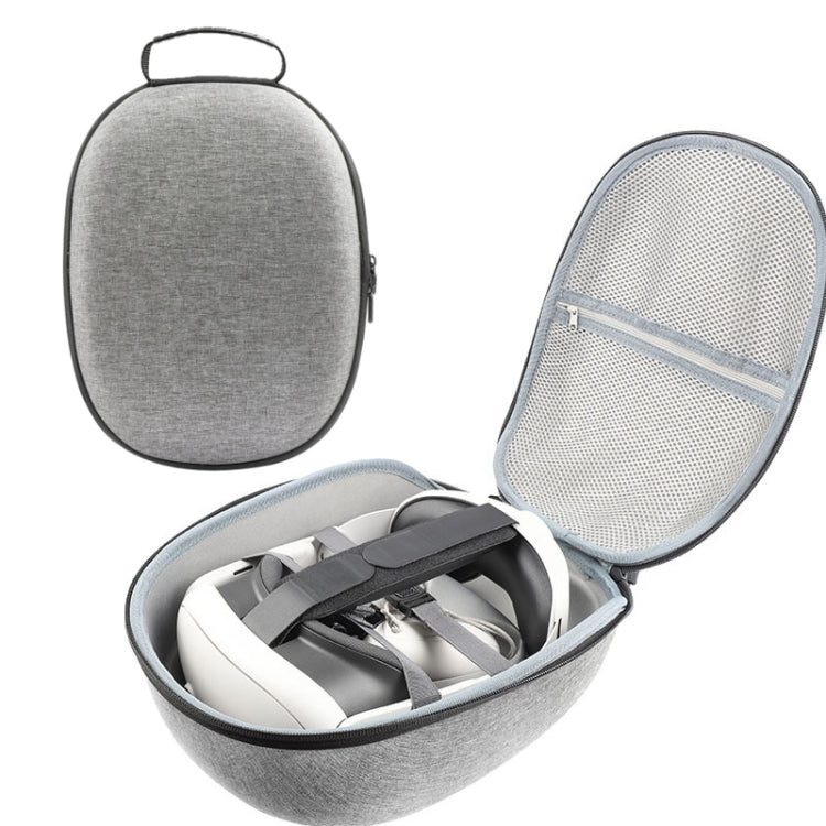 Pour Meta Quest 3 VR Sac de rangement EVA Coque rigide Sac à main, Gris
